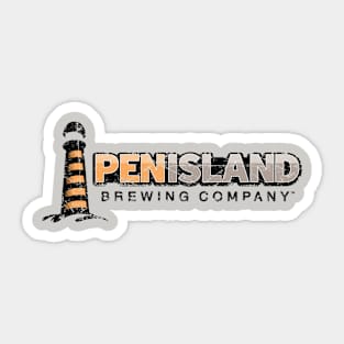Pen Island Brewing Color Logo Weathered Sticker